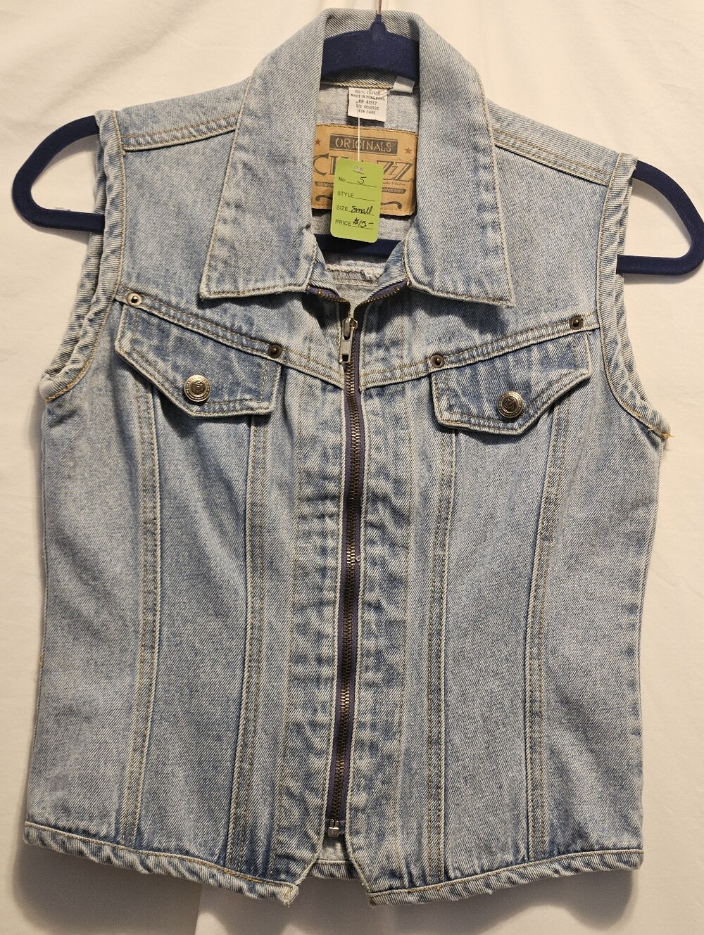 Chazz Y2K small denim vest